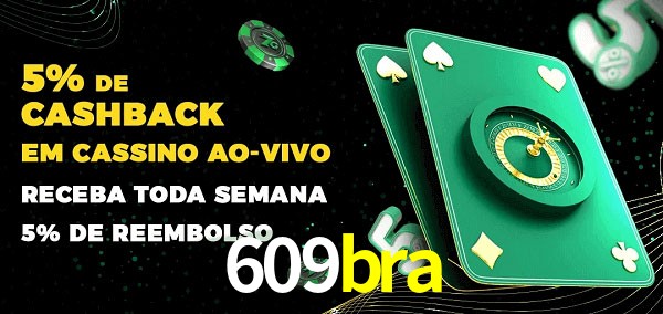 Promoções do cassino ao Vivo 609bra